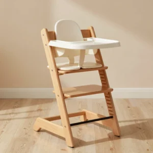 Seggiolone Evolutivo in Legno Chiaro